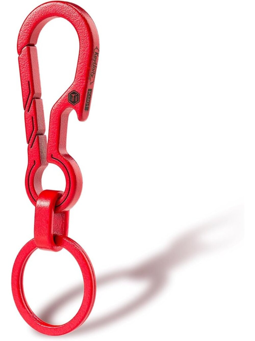 Titanium EDC Keychain Clip & Bottle Opener - Durable, Lightweight, Everyday